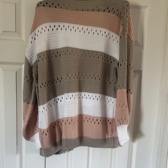 SHEIN Multicolor Striped Cardigan - Picture 2 of 3